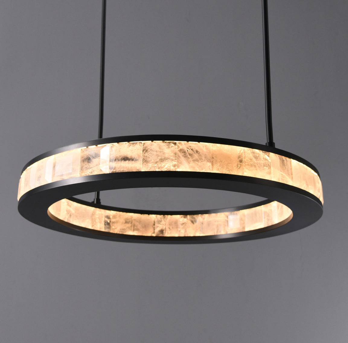 Clayten-I Rock Crystal Pendant Bronze