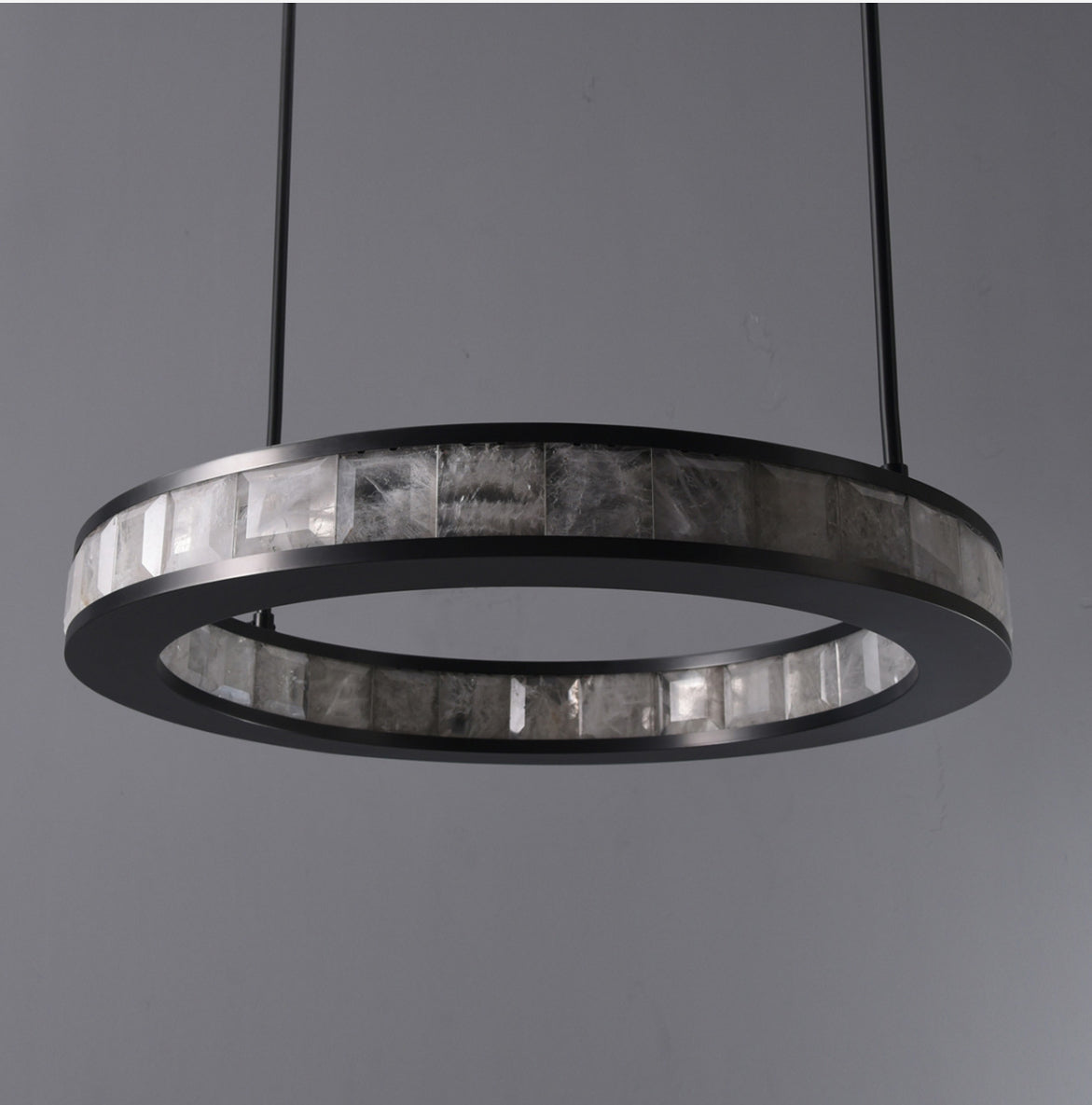 Clayten-I Rock Crystal Pendant Bronze