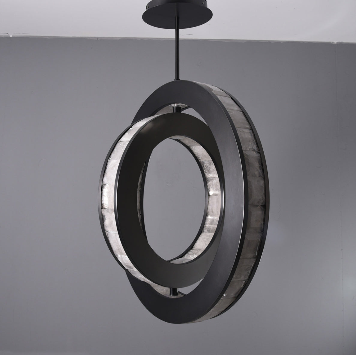 Clayten Rock Crystal Pendant Bronze