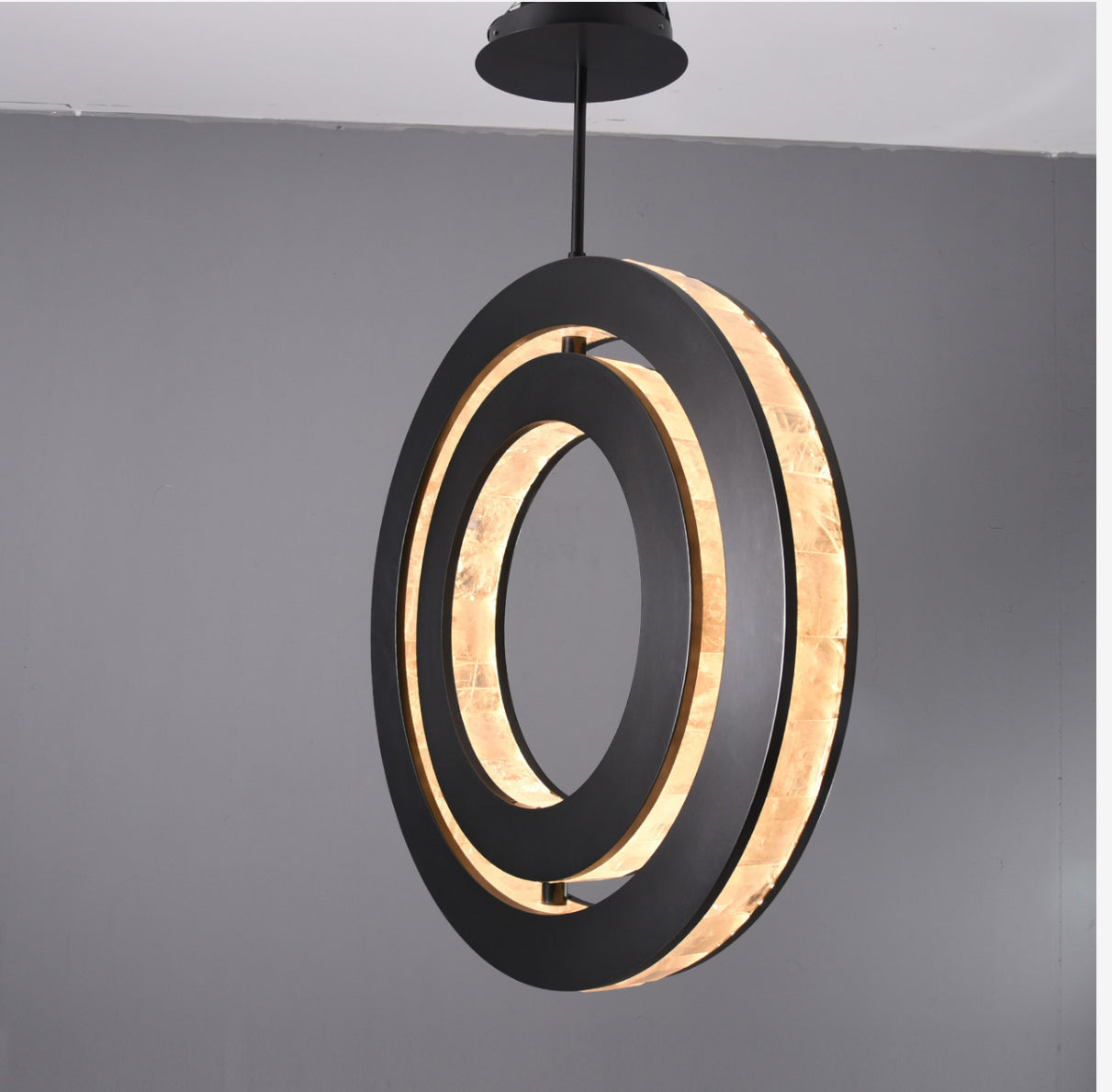 Clayten Rock Crystal Pendant Bronze