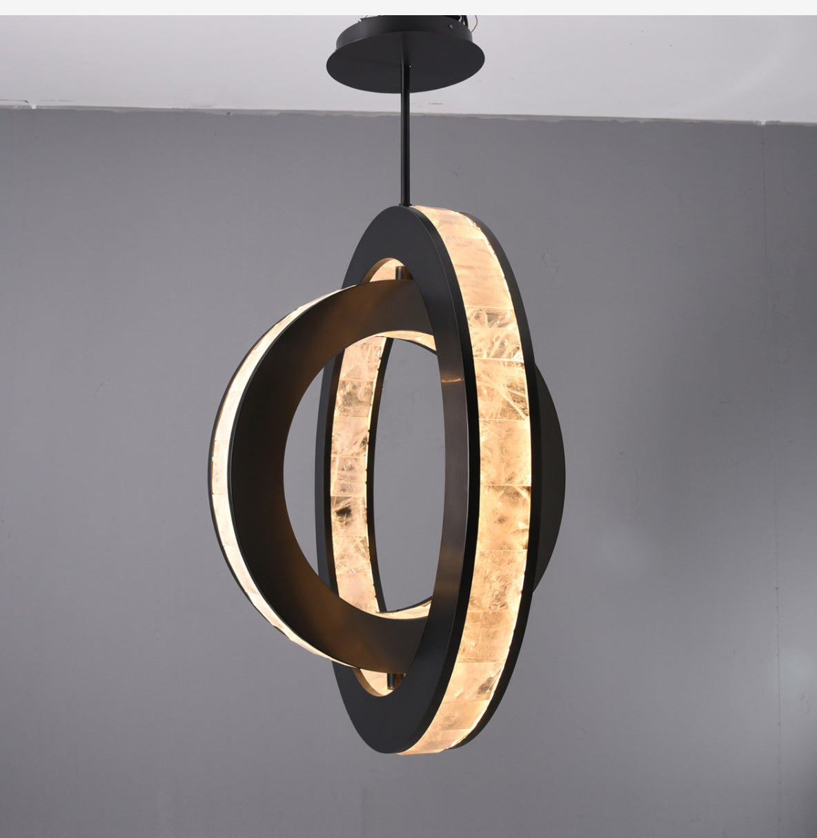 Clayten Rock Crystal Pendant Bronze