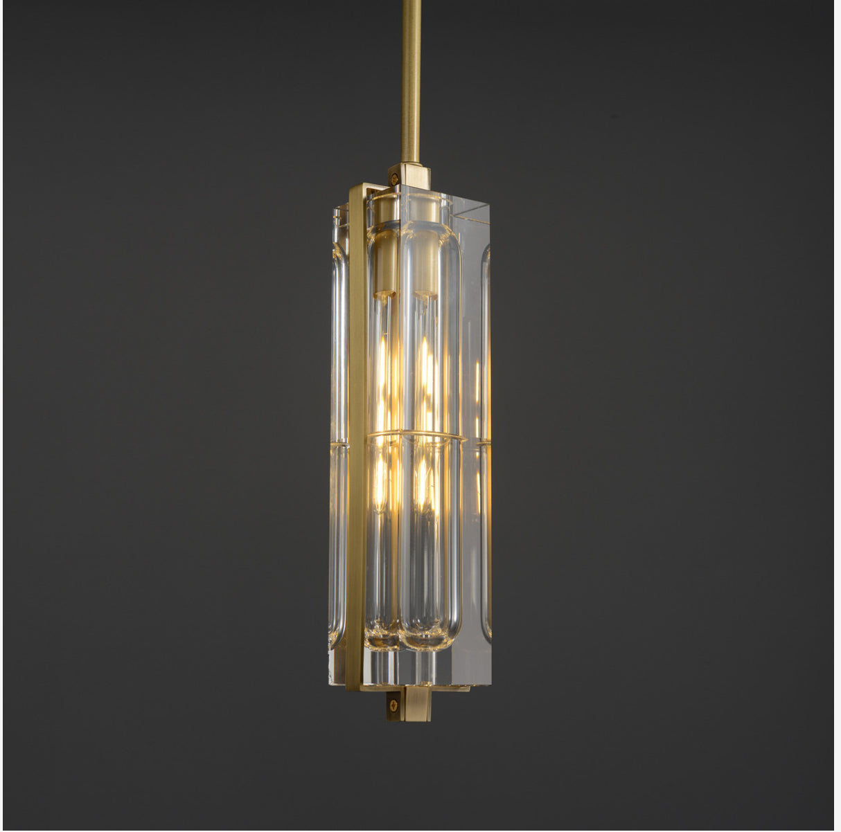 Avner Single Brass Pendant