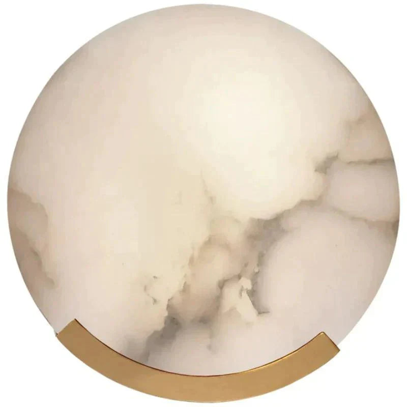 Trinidad Alabaster Plate Sconce
