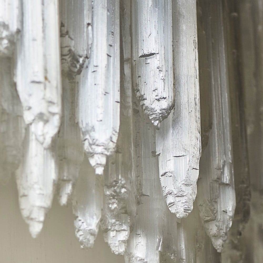 Art Selenite Layer Rectangular Chandelier - Chandelier, Living Room, Selenite Series- Chandelier1-Luxehomezone
