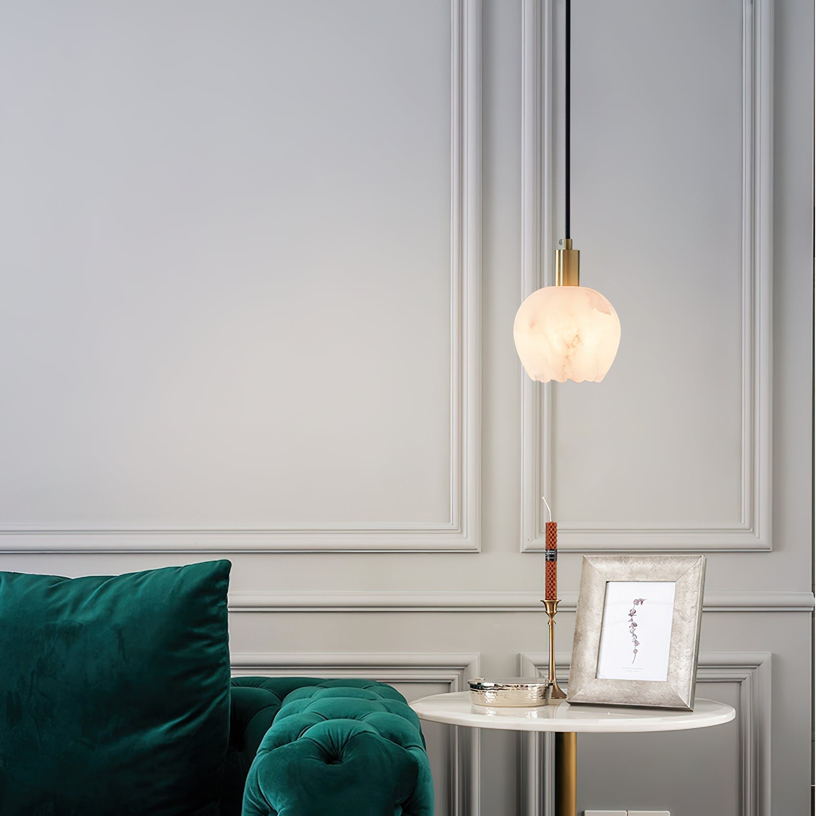 Lilin Alabaster Pendant Light - Alabaster globe light, Ambient lighting, Artistic pendant light, Custom lighting, Decorative lighting, Designer lighting, Dining room lighting, High ceiling lighting, High-end lighting, Innovative lighting, Luxury lighting, Modern chandelier, Modern pendant lighting, Sophisticated lighting, Stylish pendant light- Pendant Light1-Luxehomezone