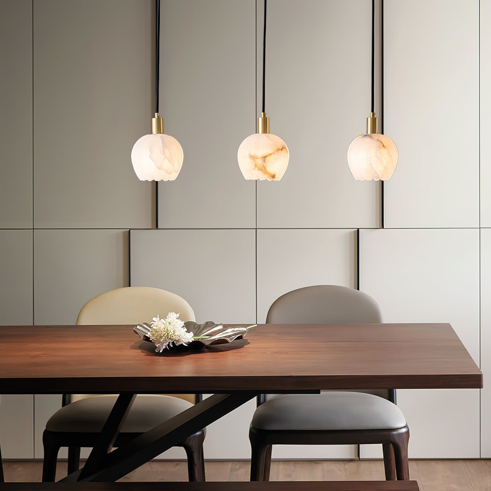 Lilin Alabaster Pendant Light - Alabaster globe light, Ambient lighting, Artistic pendant light, Custom lighting, Decorative lighting, Designer lighting, Dining room lighting, High ceiling lighting, High-end lighting, Innovative lighting, Luxury lighting, Modern chandelier, Modern pendant lighting, Sophisticated lighting, Stylish pendant light- Pendant Light1-Luxehomezone