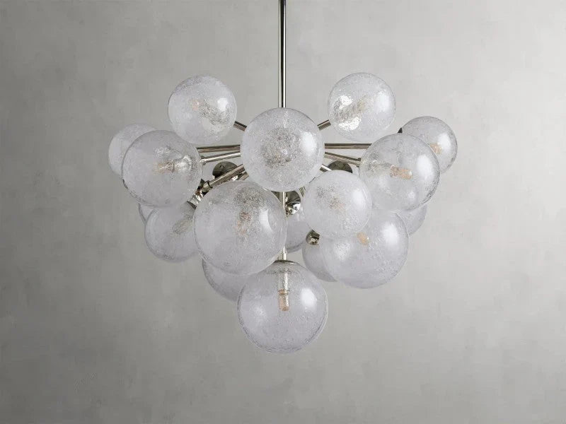 Mandoza  Glass Chandelier 27”
