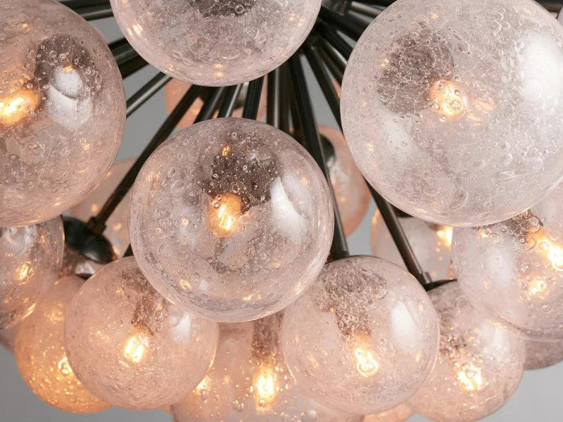 Mandoza  Glass Chandelier 27”