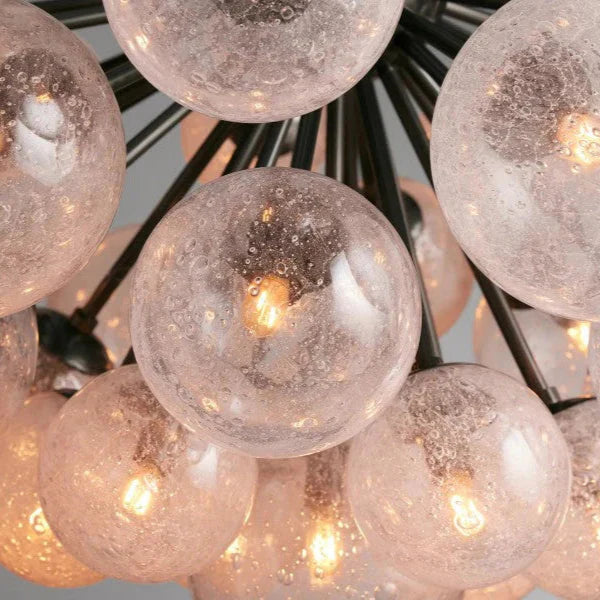 Mandoza Glass Chandelier 35"