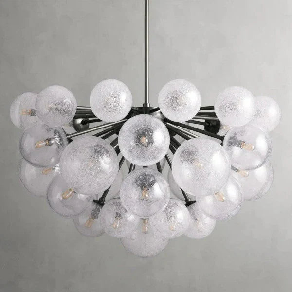 Mandoza Glass Chandelier 35"
