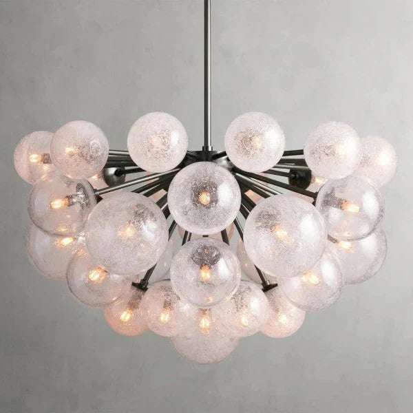 Mandoza Glass Chandelier 35"