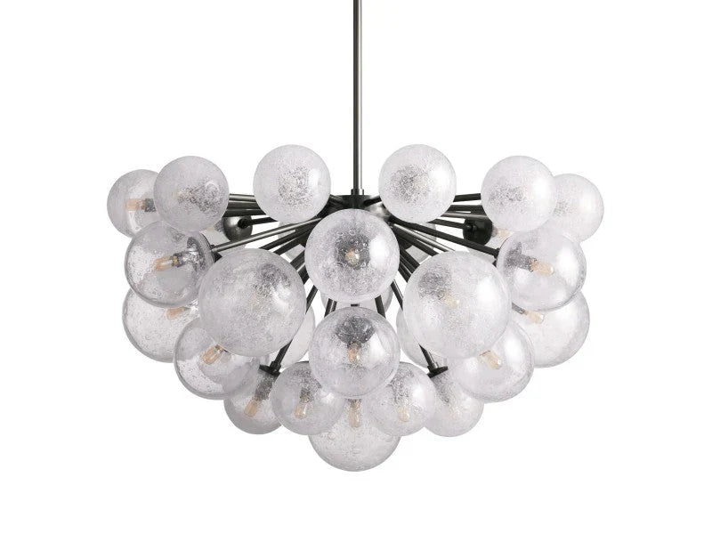 Mandoza Glass Chandelier 35"
