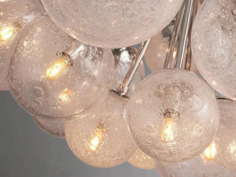 Mandoza  Glass Chandelier 27”