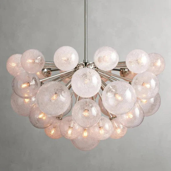Mandoza Glass Chandelier 35"