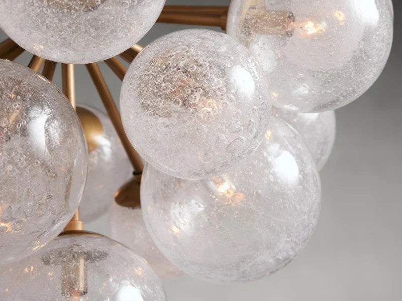 Mandoza  Glass Chandelier 27”