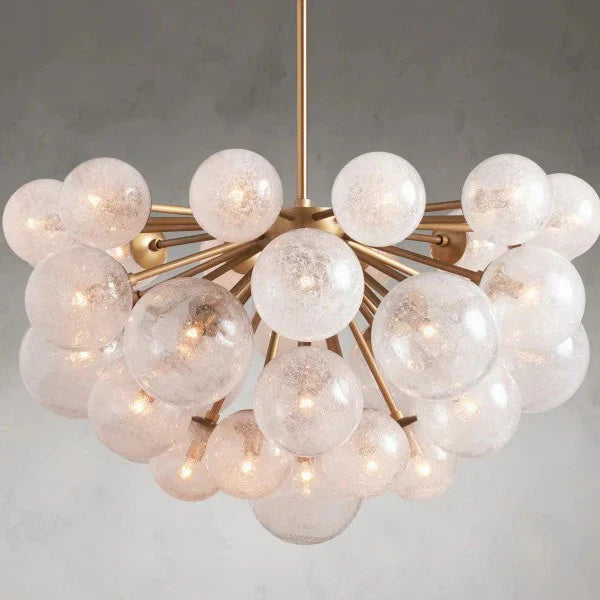 Mandoza Glass Chandelier 35"