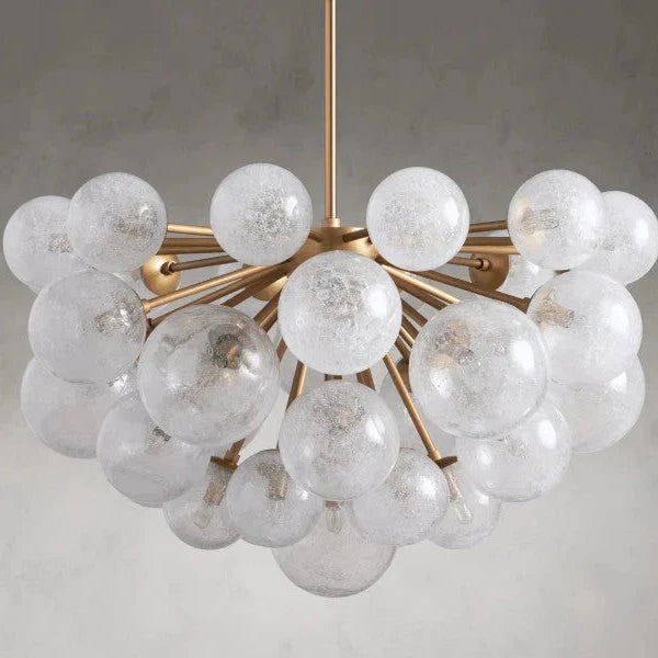 Mandoza Glass Chandelier 35"