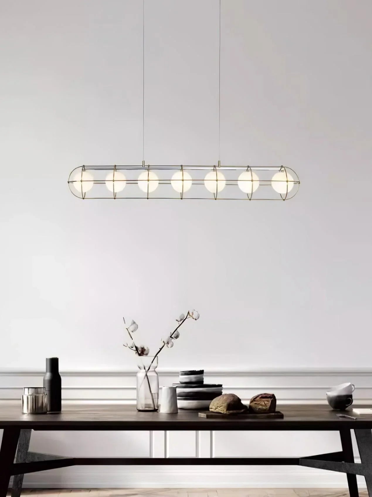 Maytoni Round/Linear Chandelier - Bend-1-Luxehomezone