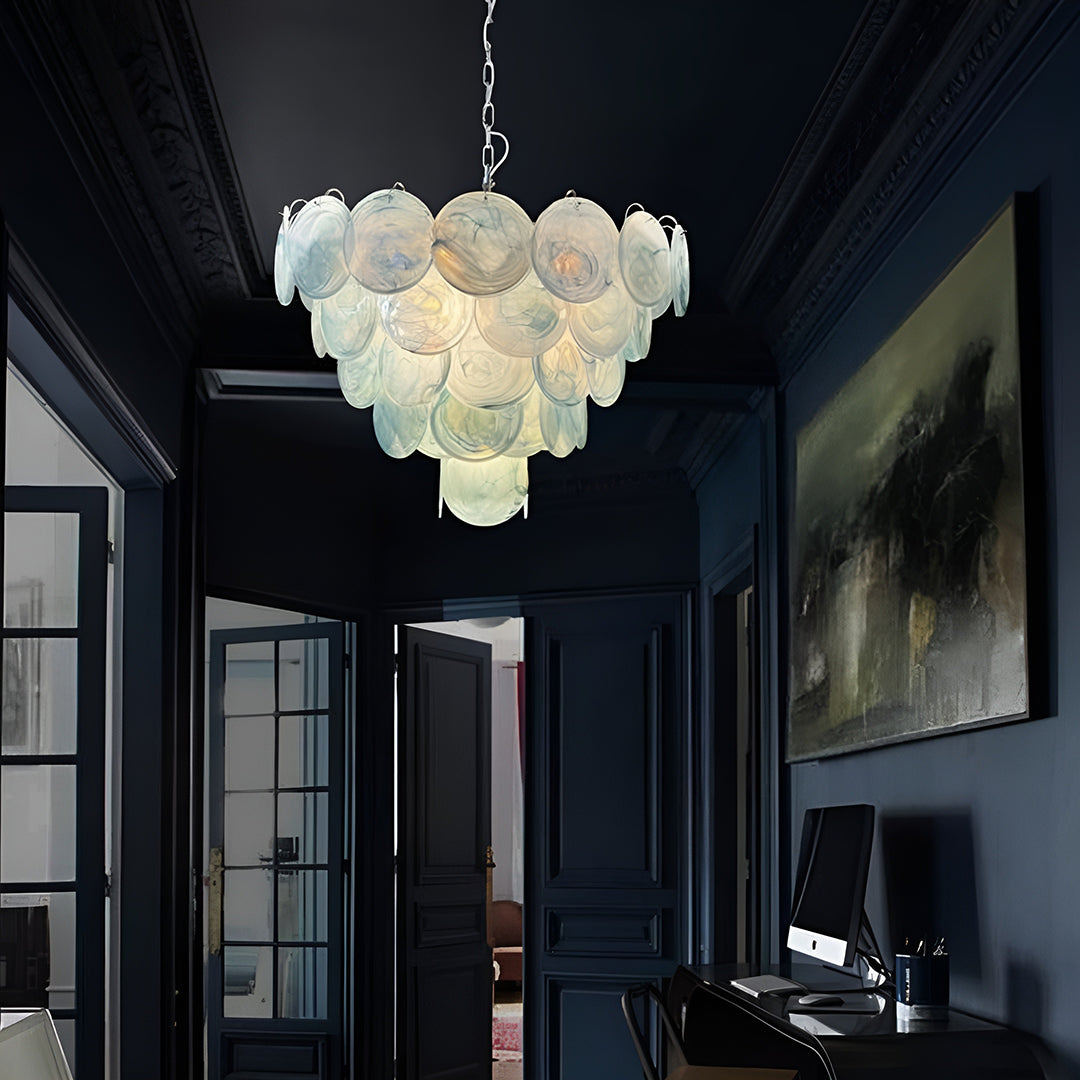 Bettina Murano Glass Chandelier 57 Blue