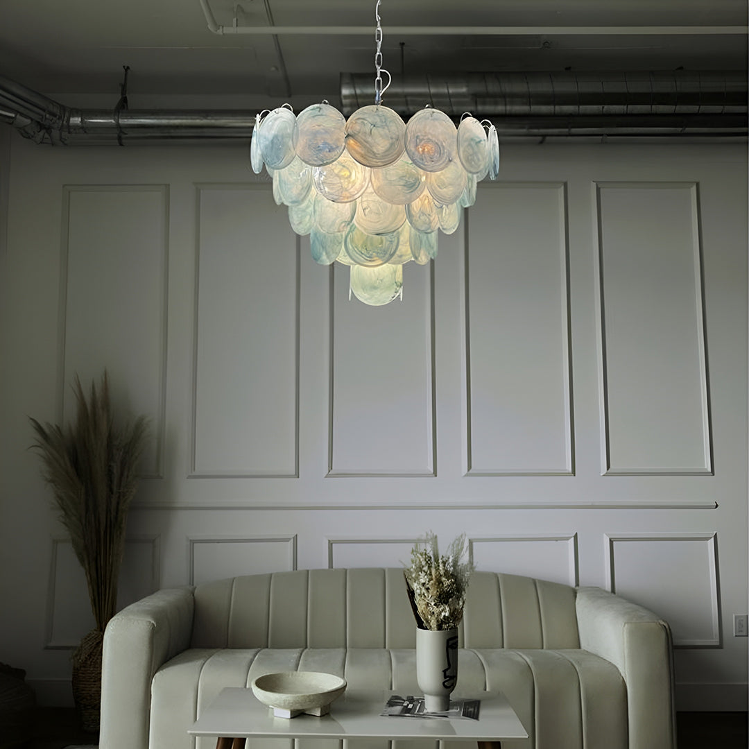 Bettina Murano Glass Chandelier 57 Blue