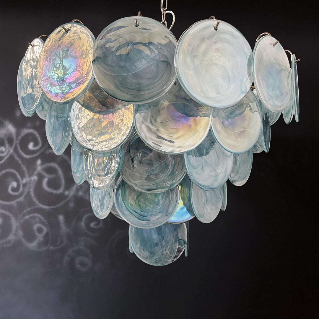 Bettina Murano Glass Chandelier 57 Blue