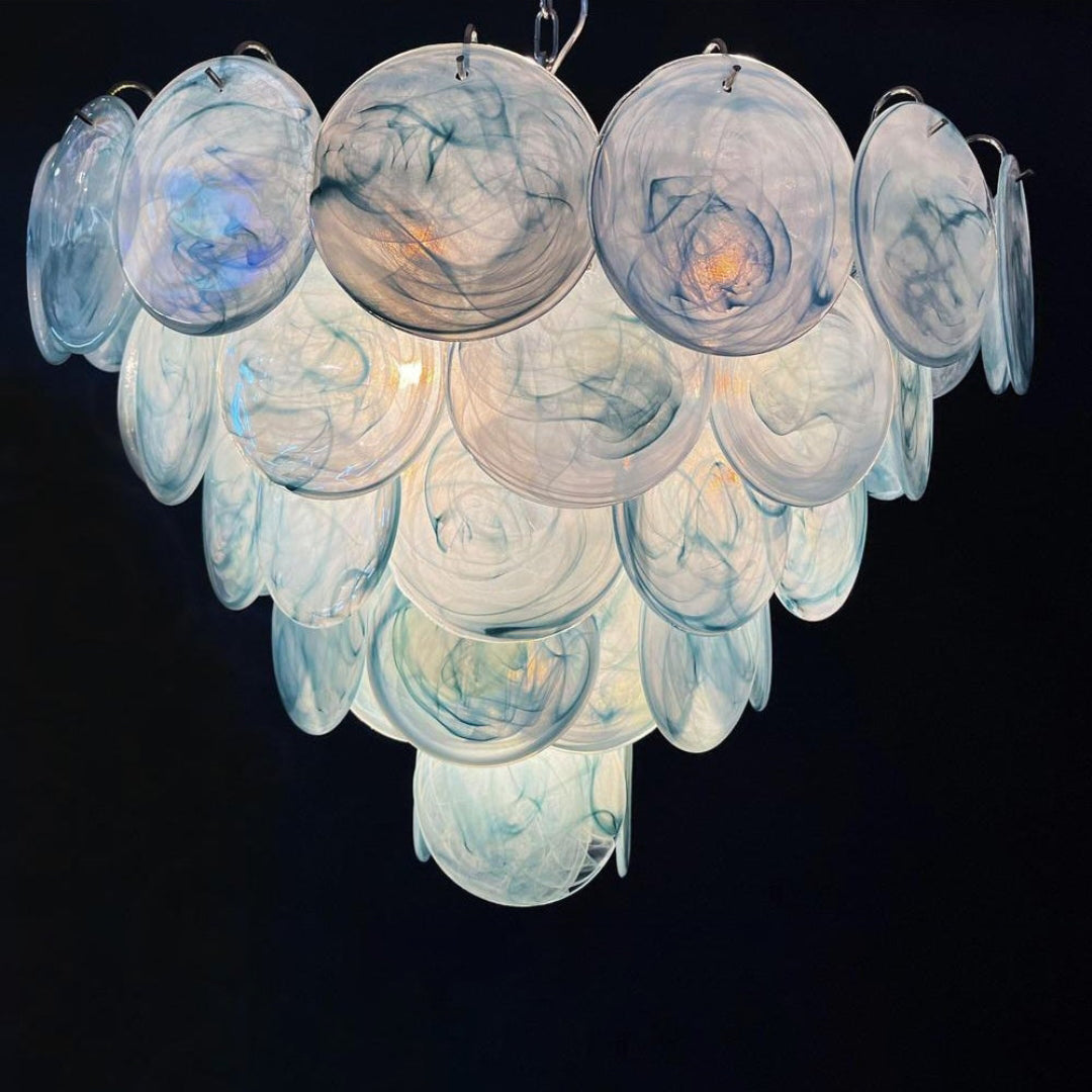 Bettina Murano Glass Chandelier 57 Blue