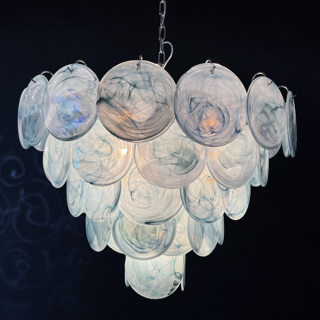 Bettina Murano Glass Chandelier 57 Blue