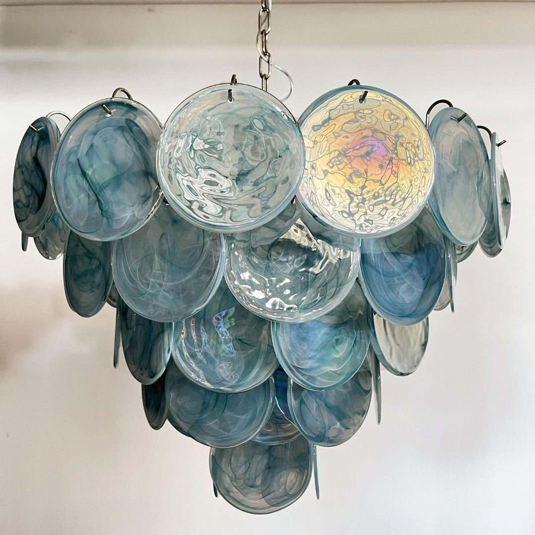 Bettina Murano Glass Chandelier 57 Blue