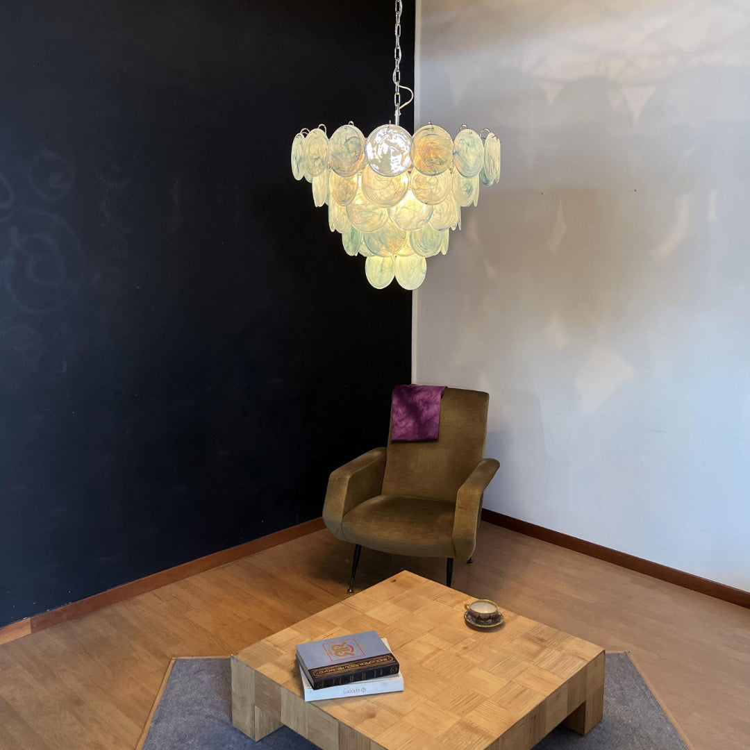 Bettina Murano Glass Chandelier 57 Blue