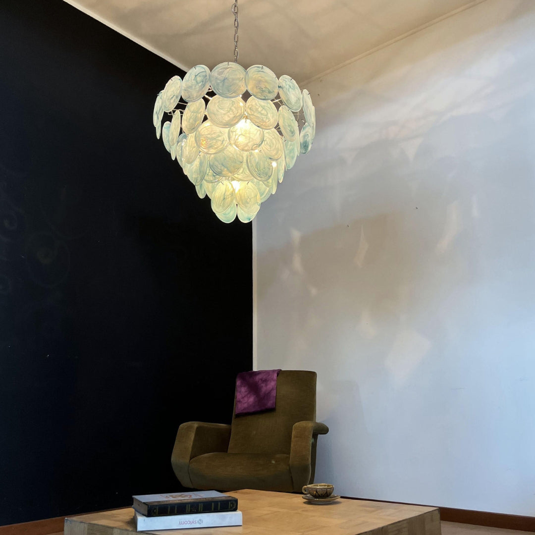 Bettina Murano Glass Chandelier 57 Blue