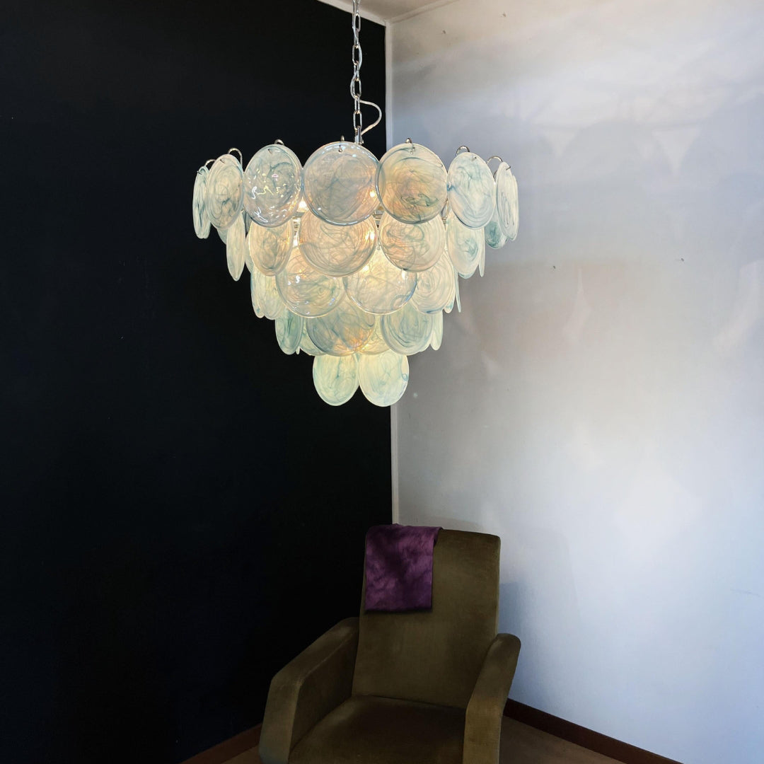 Bettina Murano Glass Chandelier 57 Blue