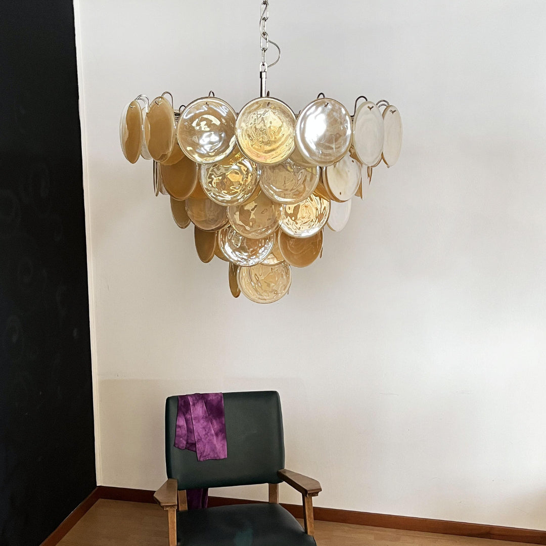Bettina Murano Glass Chandelier 57 Gold