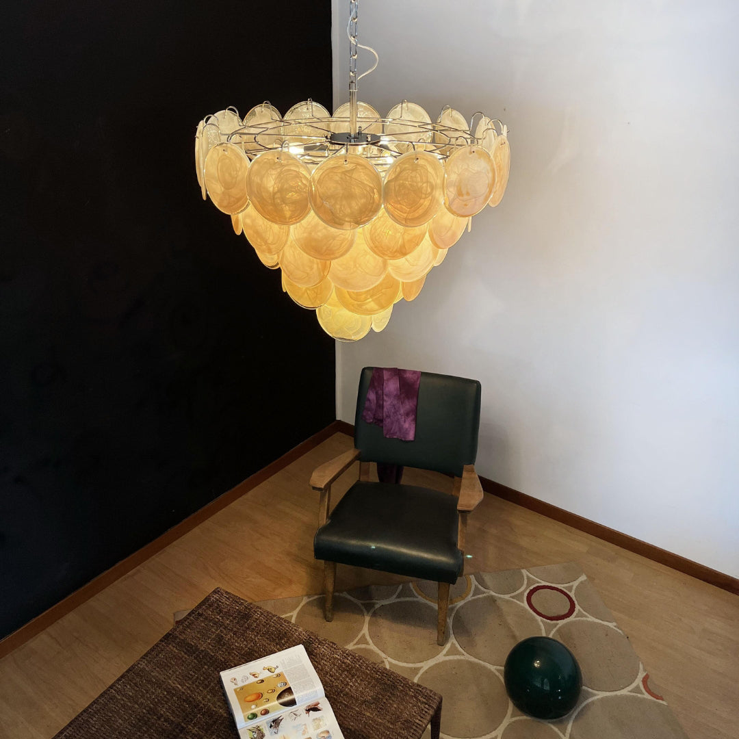 Bettina Murano Glass Chandelier 57 Gold
