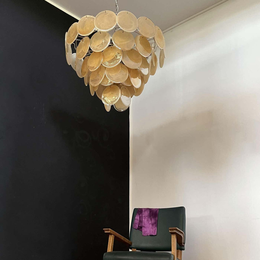 Bettina Murano Glass Chandelier 57 Gold