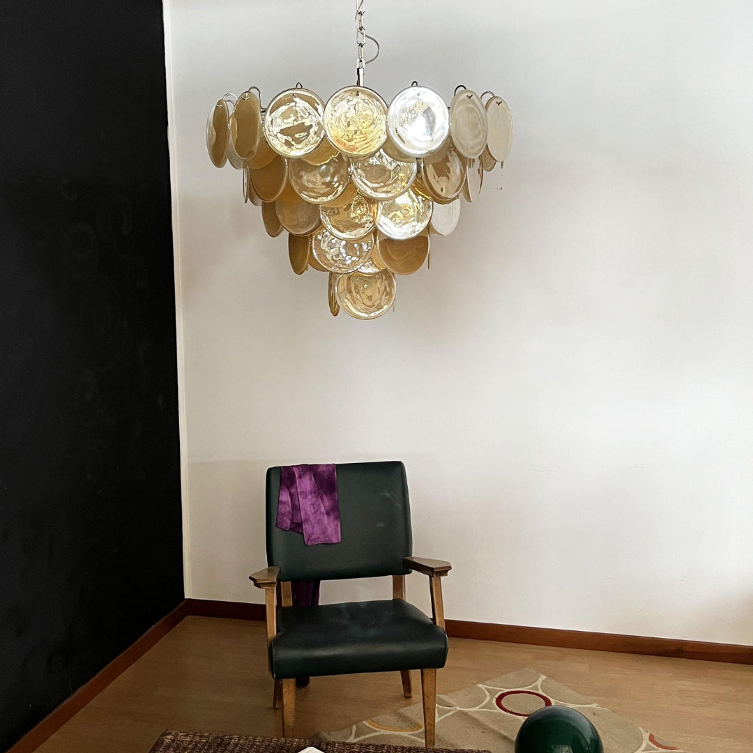 Bettina Murano Glass Chandelier 57 Gold