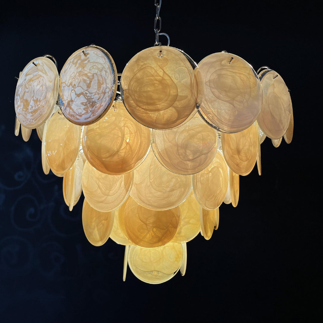 Bettina Murano Glass Chandelier 57 Gold