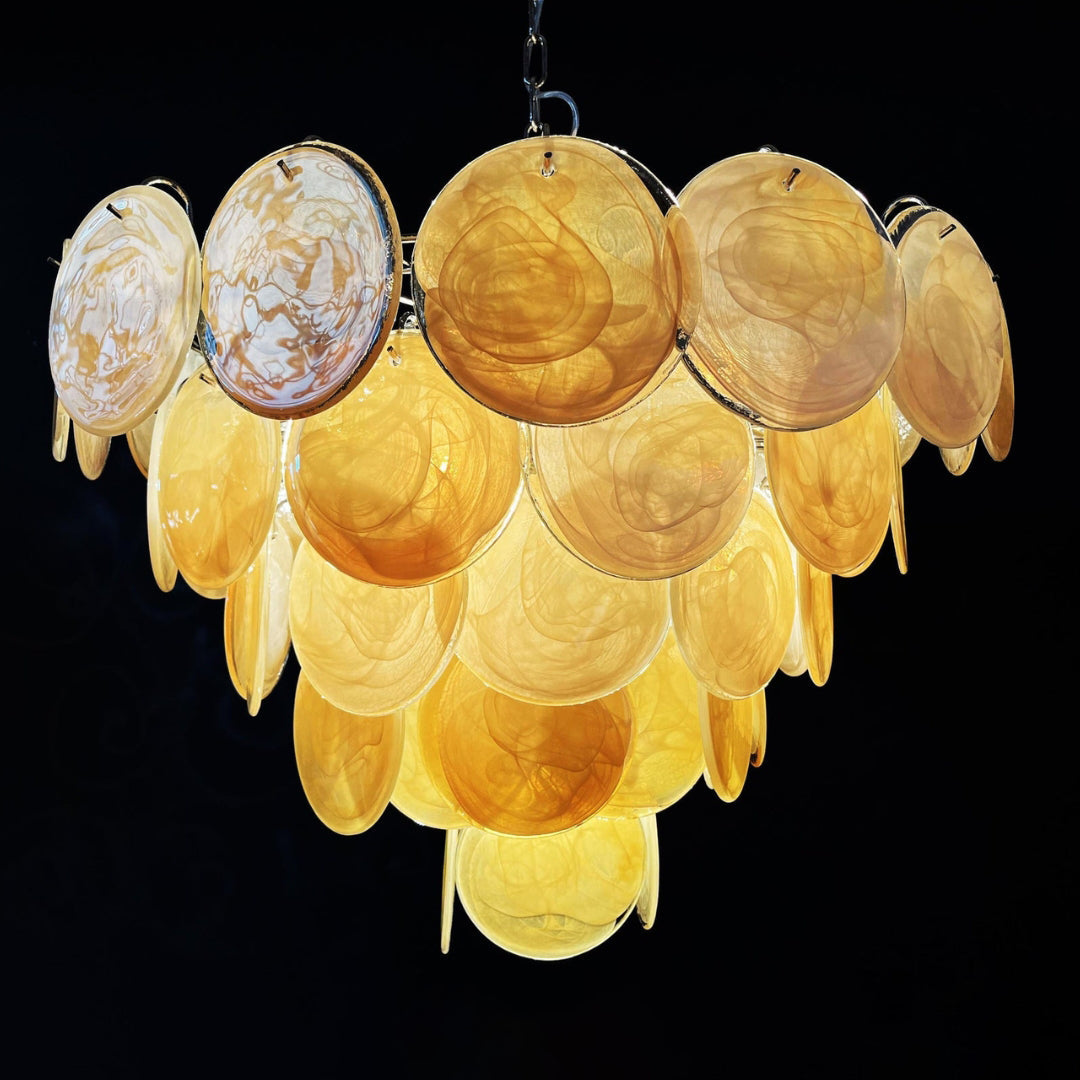 Bettina Murano Glass Chandelier 57 Gold