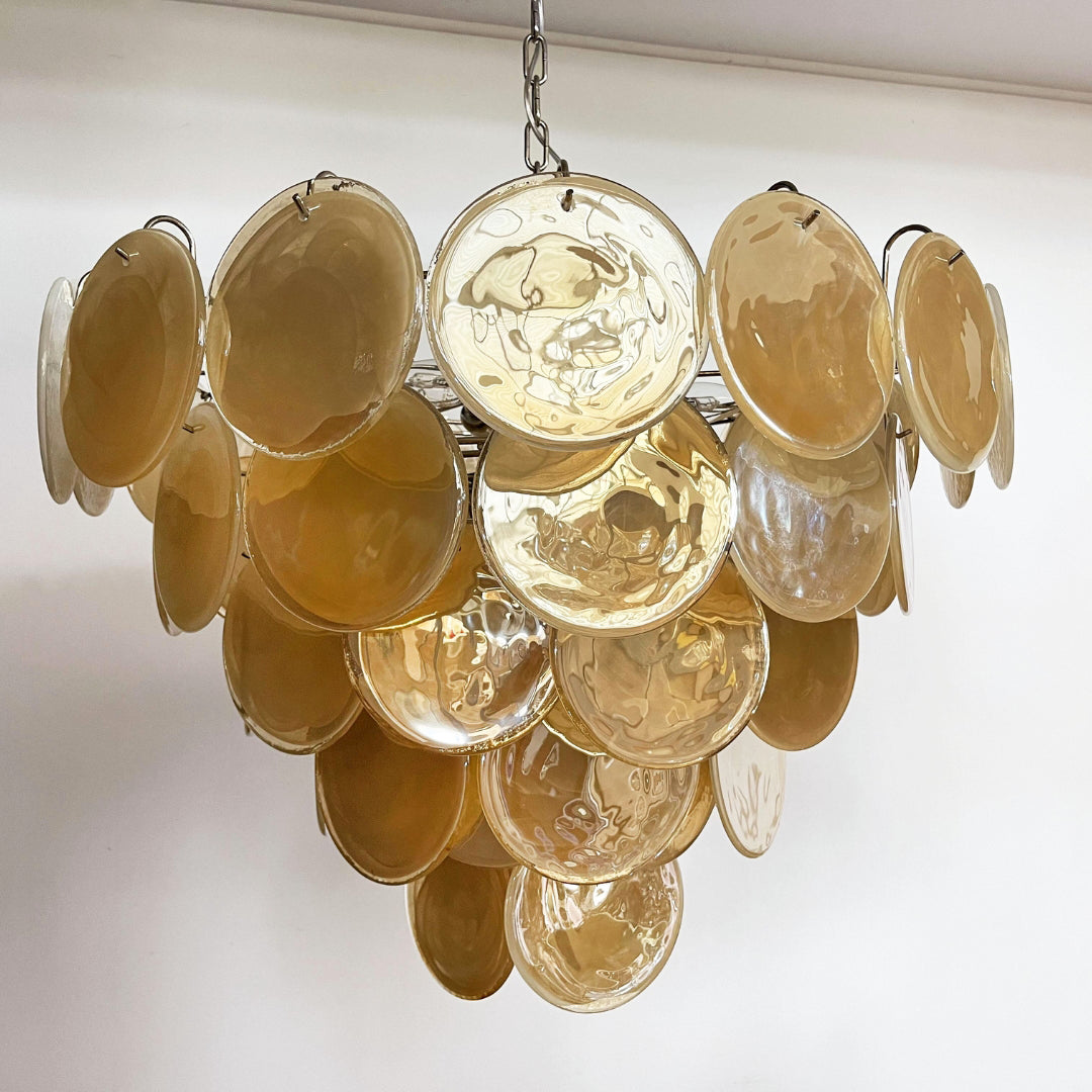 Bettina Murano Glass Chandelier 57 Gold