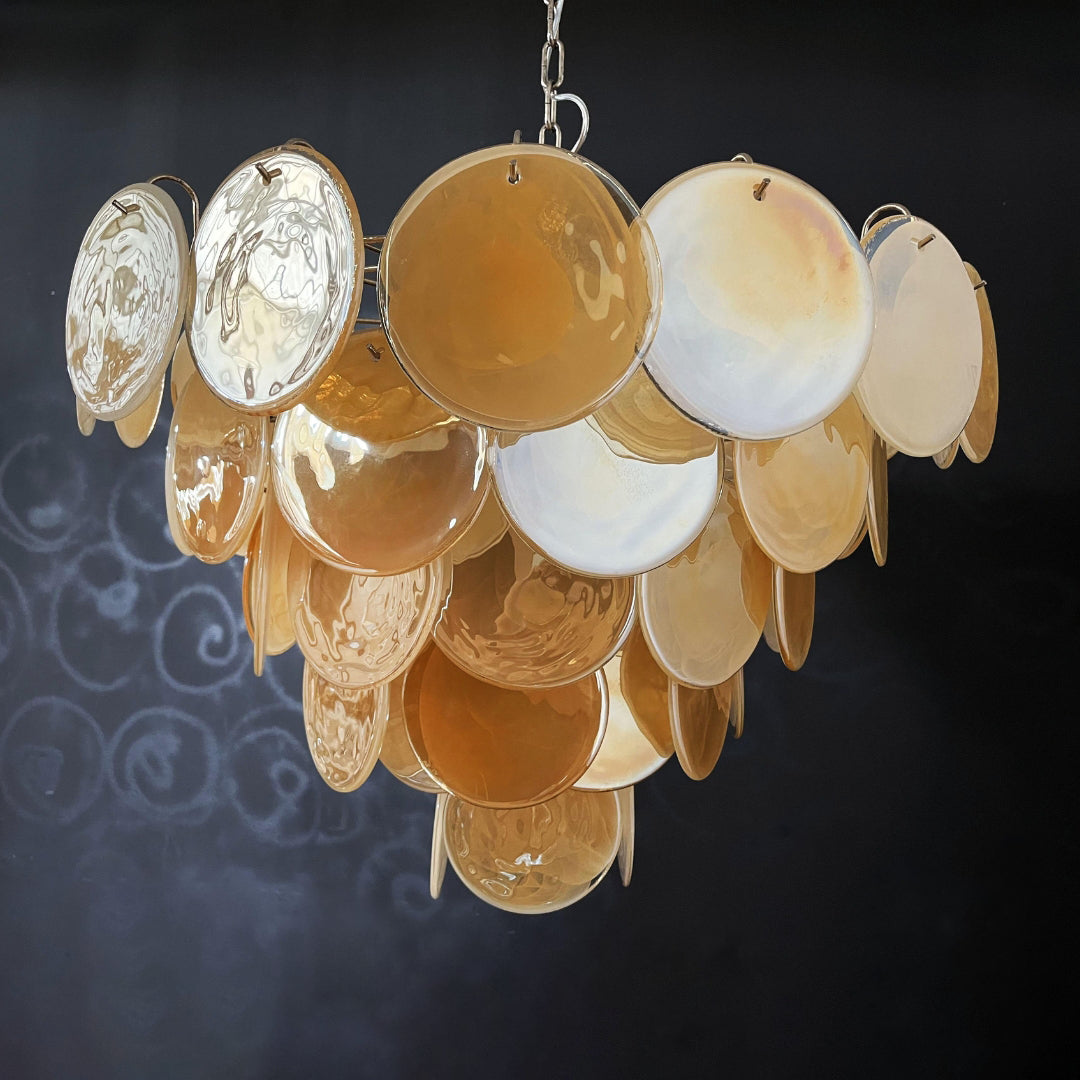 Bettina Murano Glass Chandelier 57 Gold
