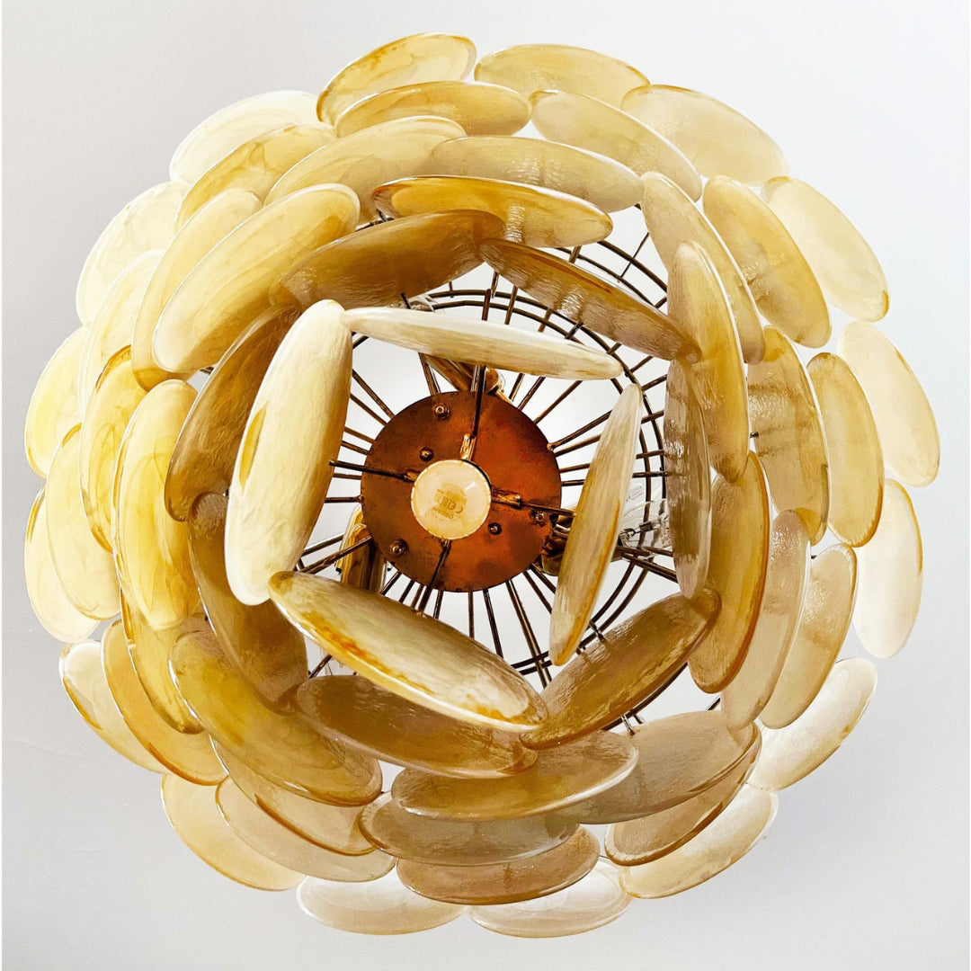 Bettina Murano Glass Chandelier 57 Gold