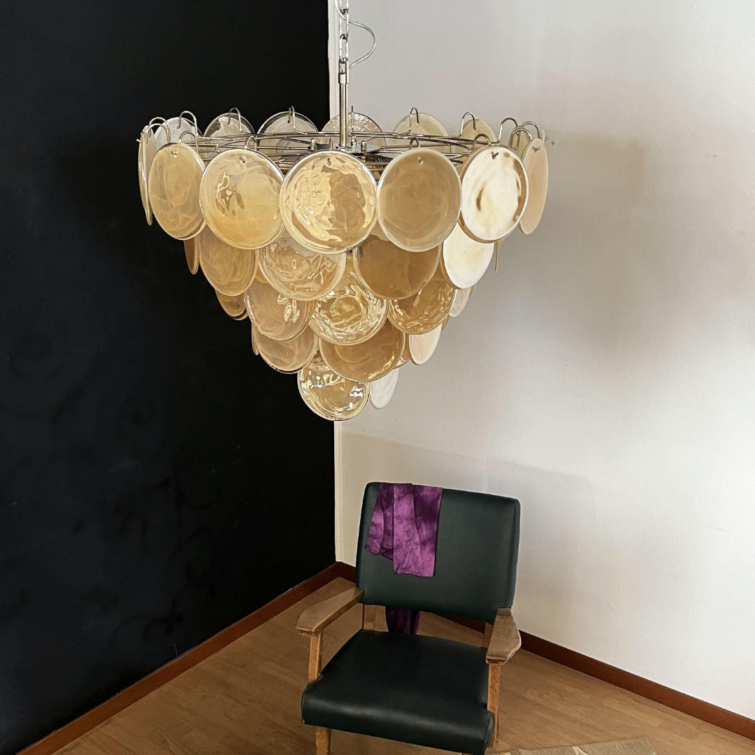 Bettina Murano Glass Chandelier 57 Gold