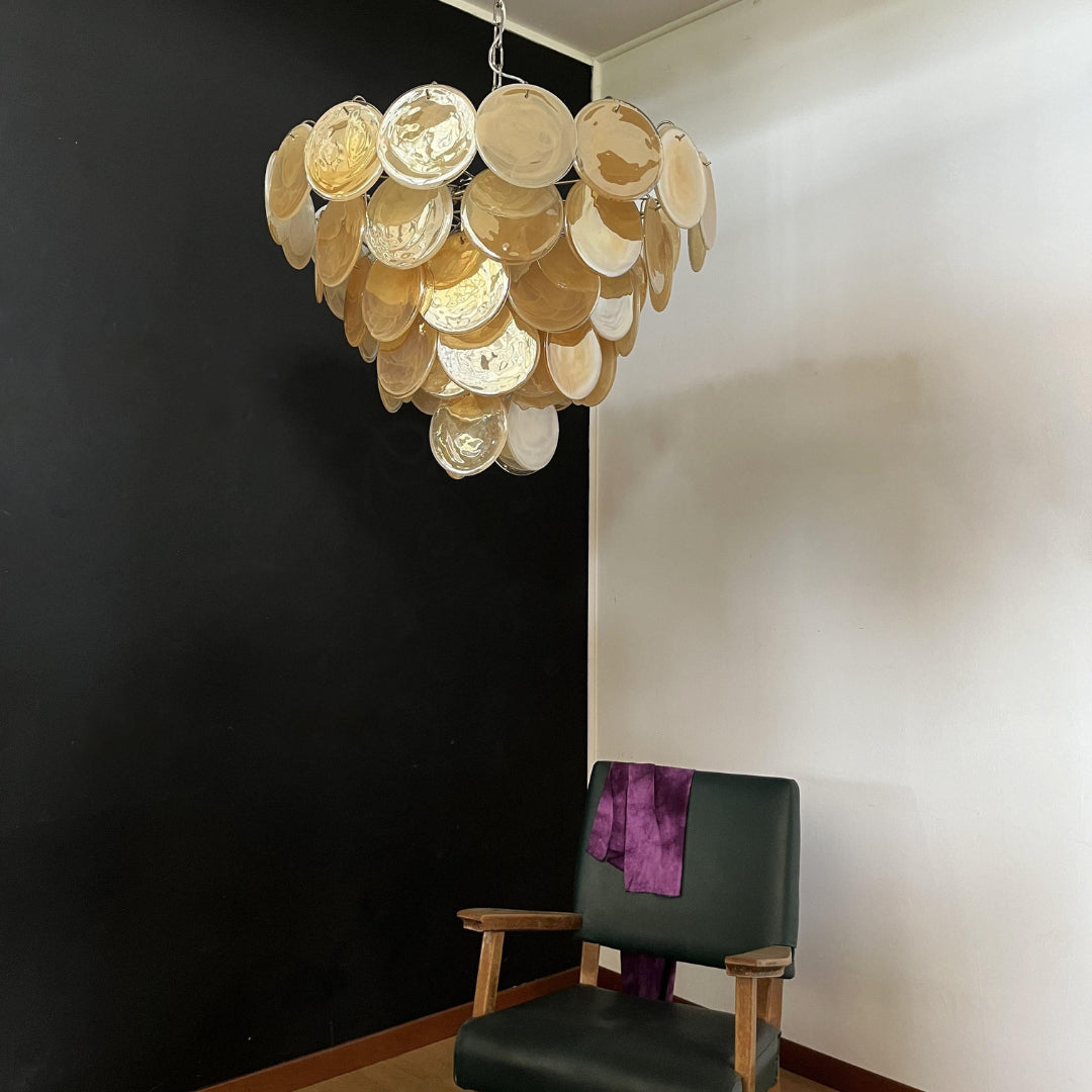 Bettina Murano Glass Chandelier 57 Gold