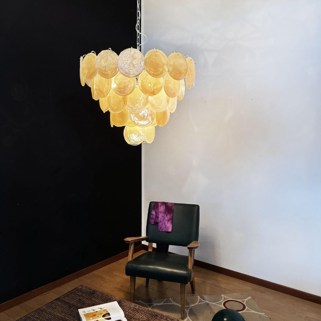 Bettina Murano Glass Chandelier 57 Gold