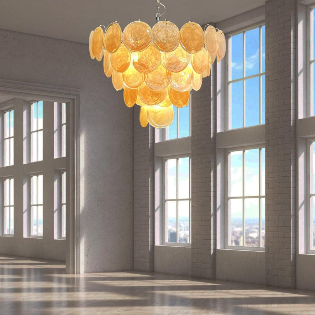 Bettina Murano Glass Chandelier 57 Gold