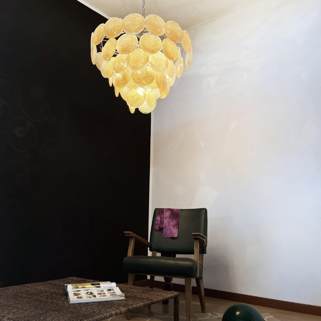 Bettina Murano Glass Chandelier 57 Gold