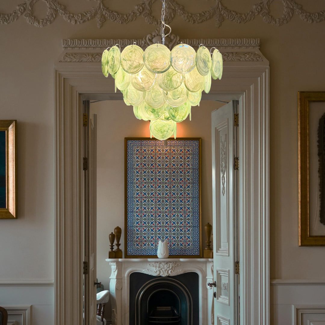 Bettina Murano Glass Chandelier 57 Green