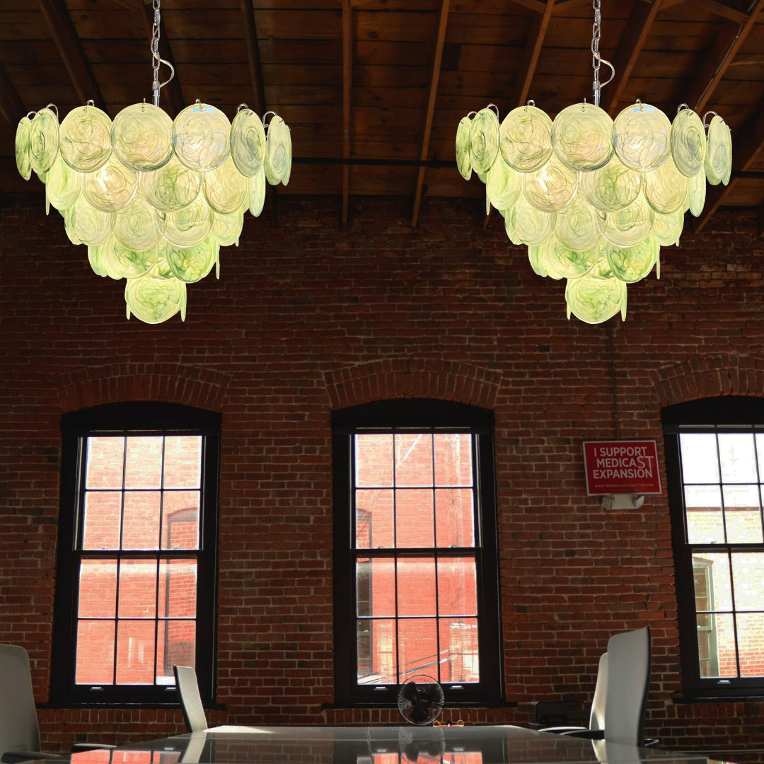 Bettina Murano Glass Chandelier 57 Green