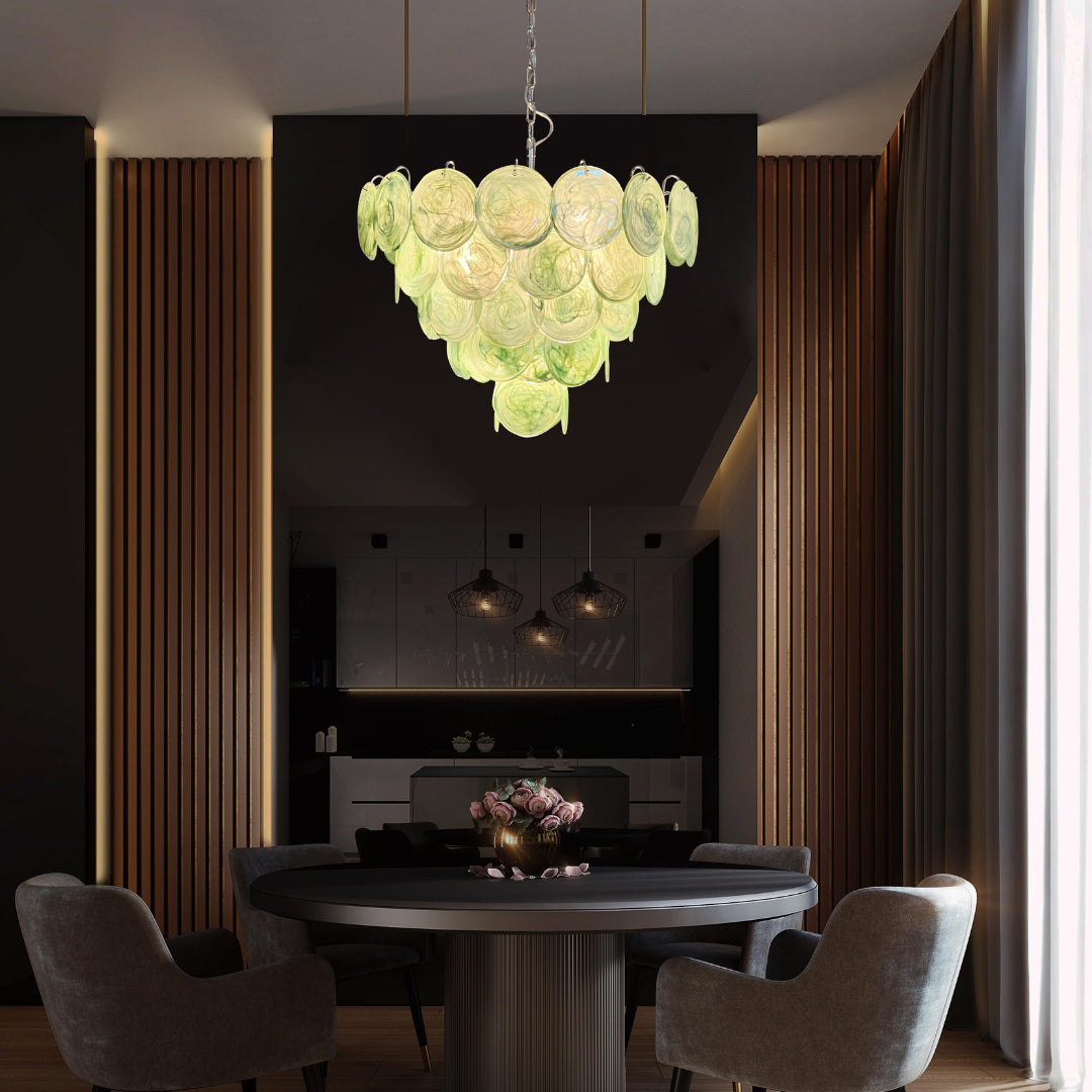 Bettina Murano Glass Chandelier 57 Green
