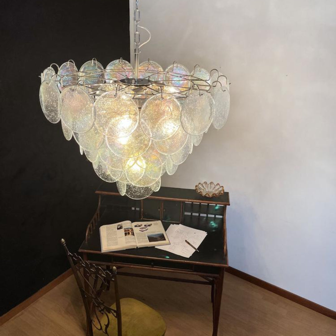 Bettina Murano Glass Chandelier 57 Iridescent Glass