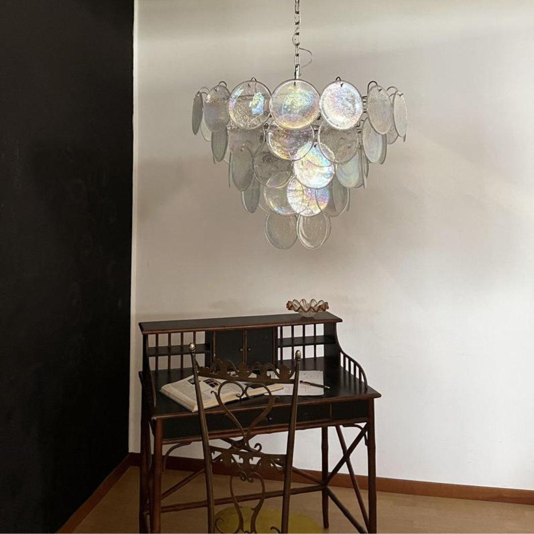 Bettina Murano Glass Chandelier 57 Iridescent Glass